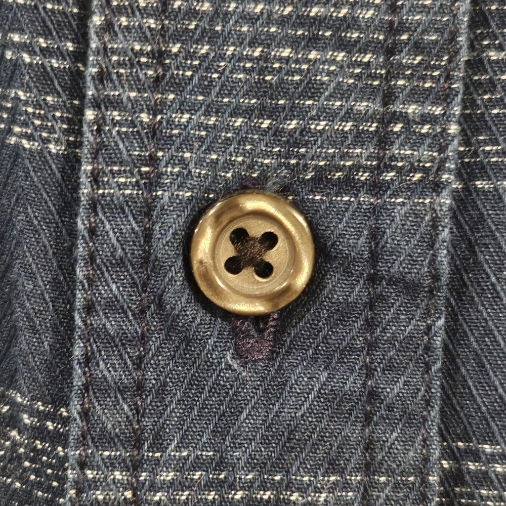 Billy Reid Indigo Gradient Tuscumbia Button Down … - image 5